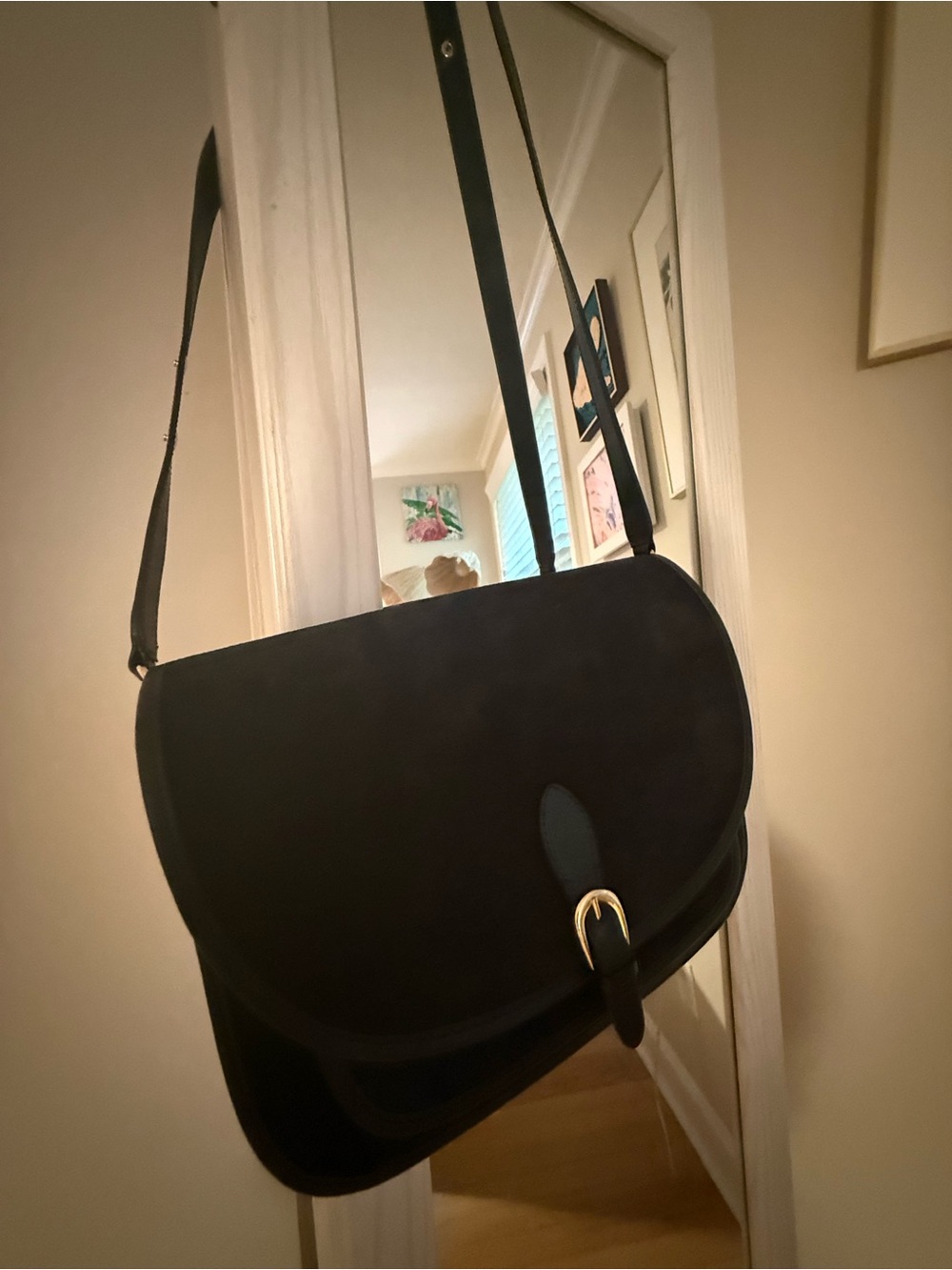Sézane Black Leather Bag. New with Tags. Sold out online.